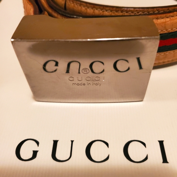 Gucci Other - Gucci Interlocking Leather & Canvas Belt